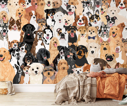 Collage Dog Puppy Wallpaper