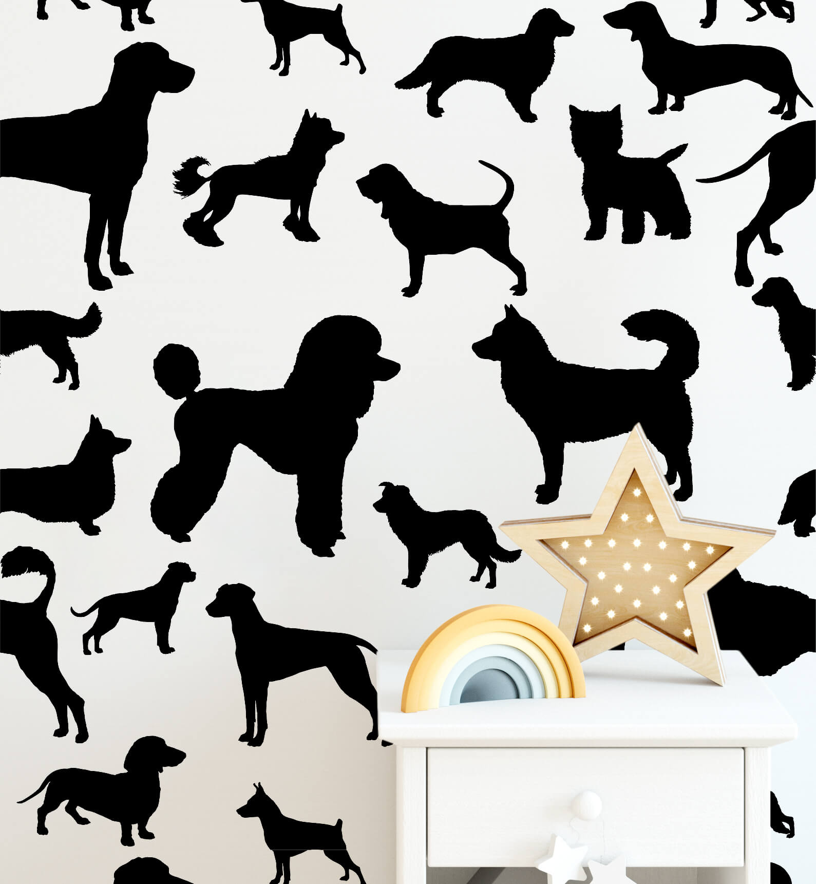 Cartoon Vector Dog Wallpaper