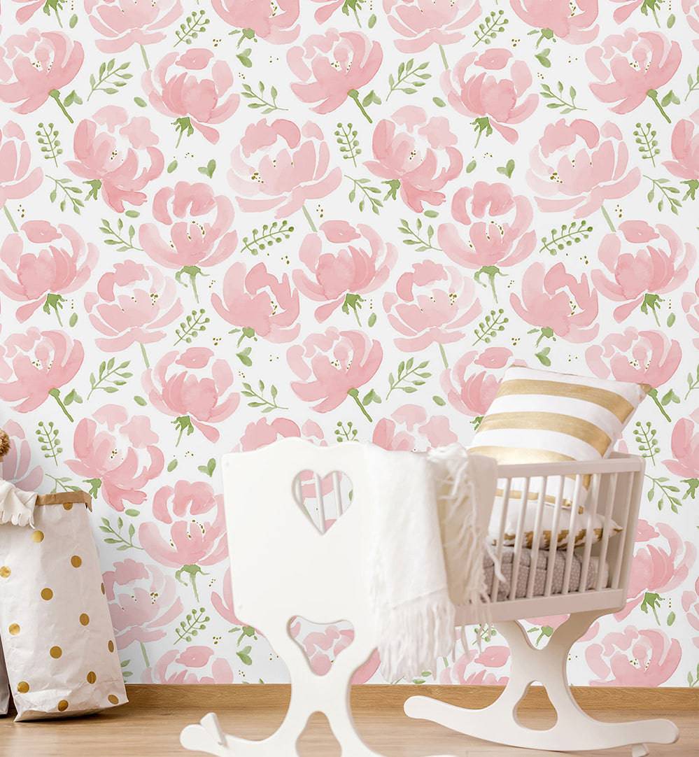 Peonies Hand Drawn - Walltrendz