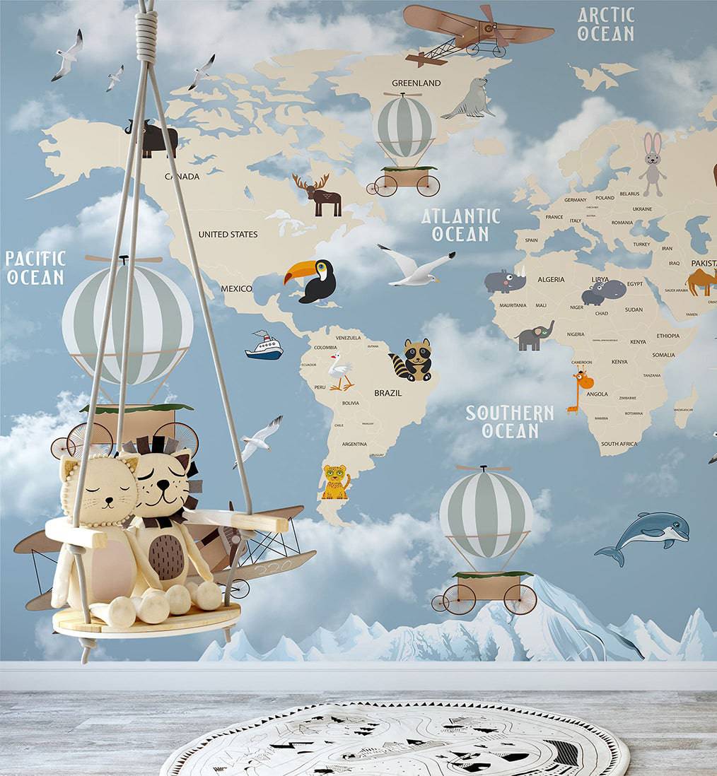 World Map - Walltrendz