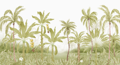 Green Forest Palm Wallpaper