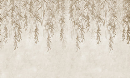 Hanging Tropical leaves Wallpaper