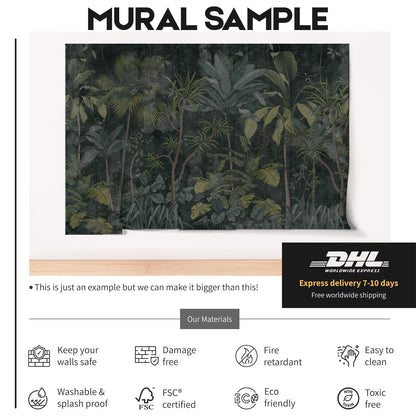 Tropical Mural Home Décor Wallpaper