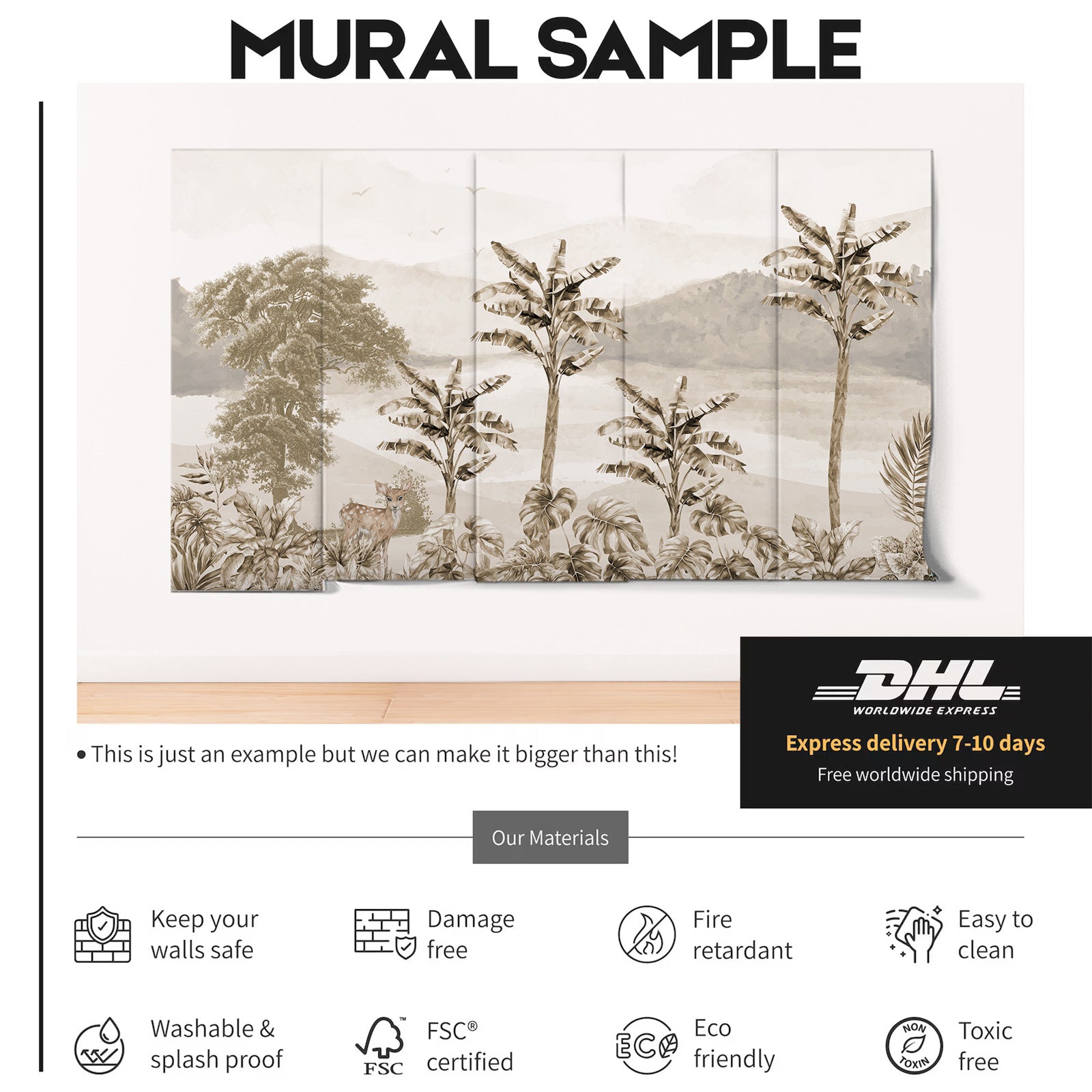 Tropical Forest landscape Wallpaper