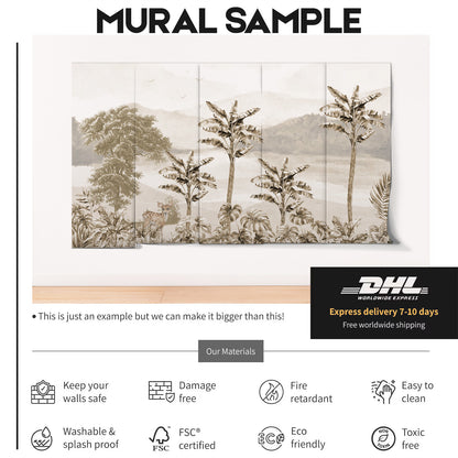 Tropical Forest landscape Wallpaper