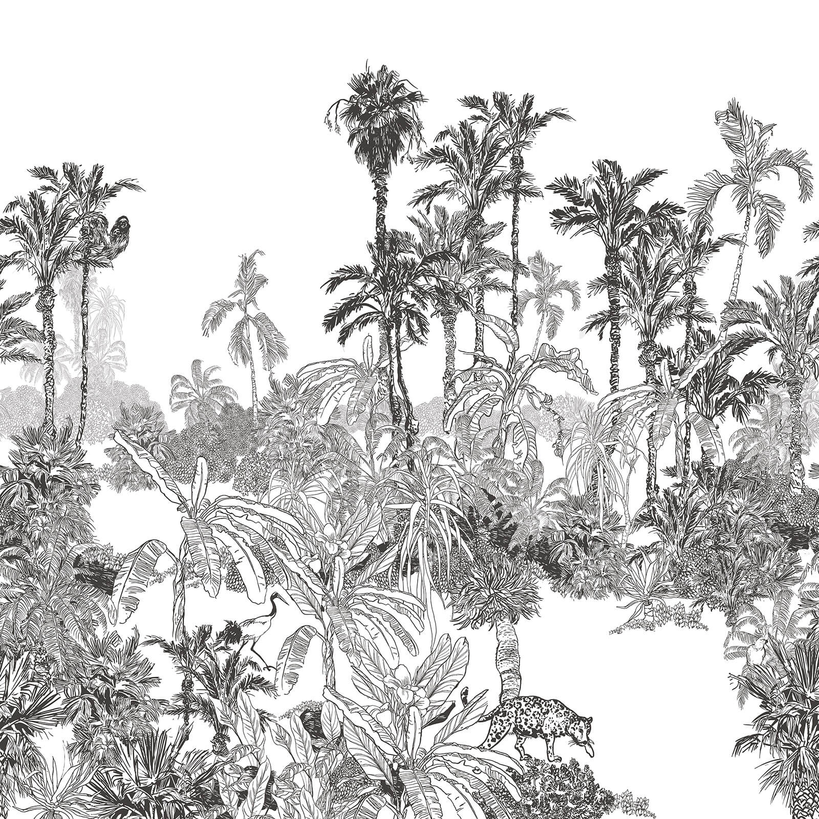 Ink Art Palm Trees Wallpaper