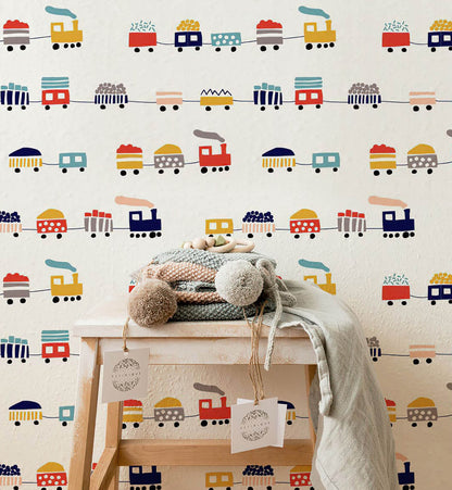 Cute Trains Wallpaper