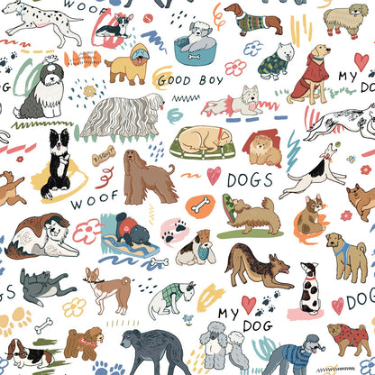 Hand Drawn Dog Puppy Wallpaper