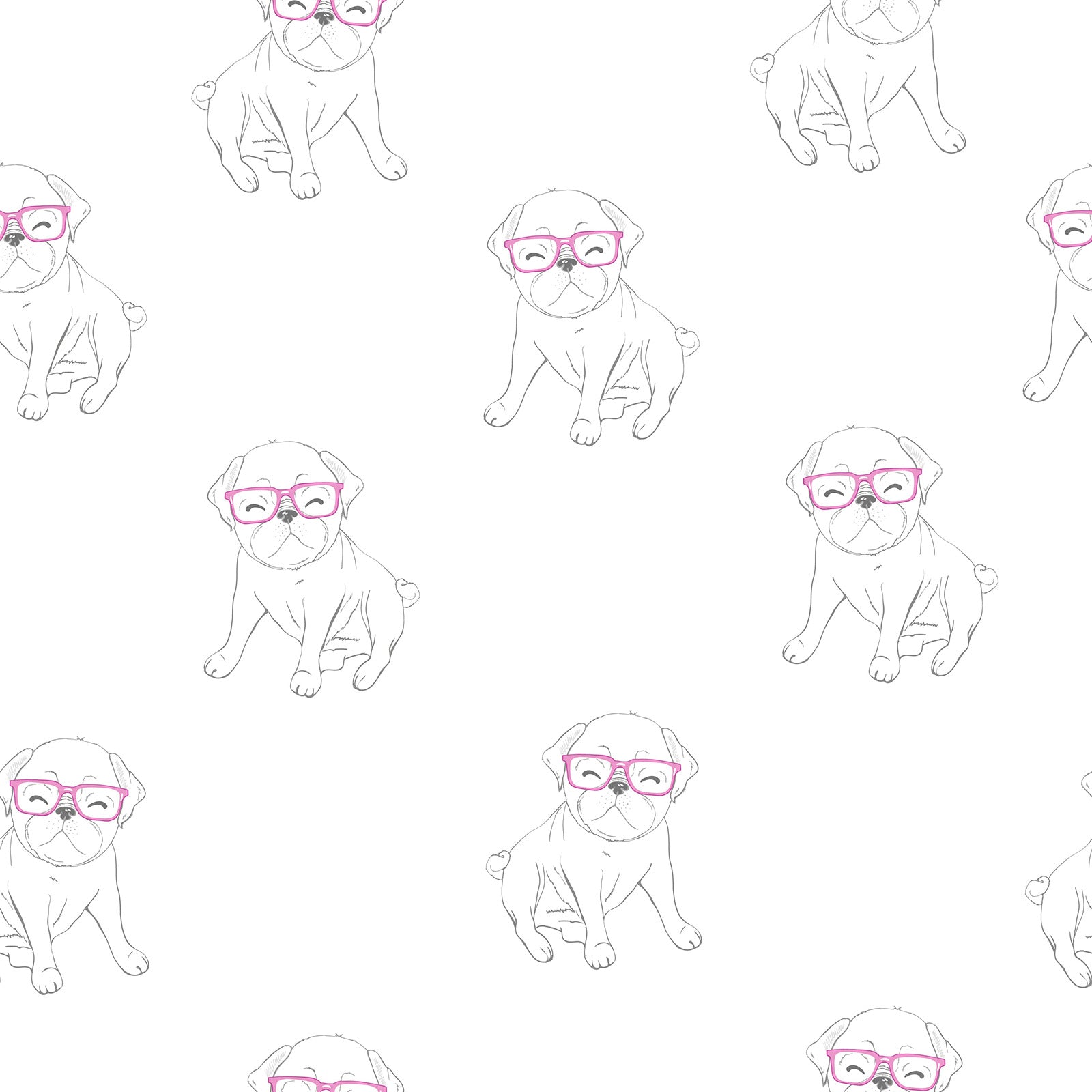 Line Sketch Dog Wallpaper