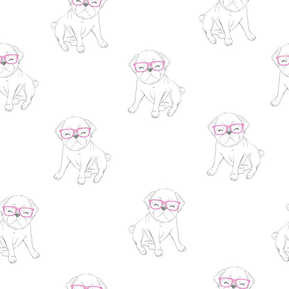 Line Sketch Dog Wallpaper