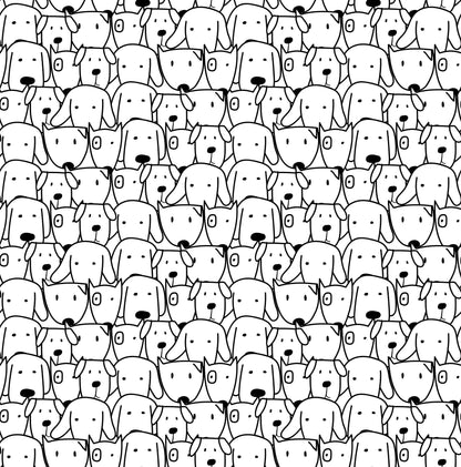 Doodle Art Dog Wallpaper