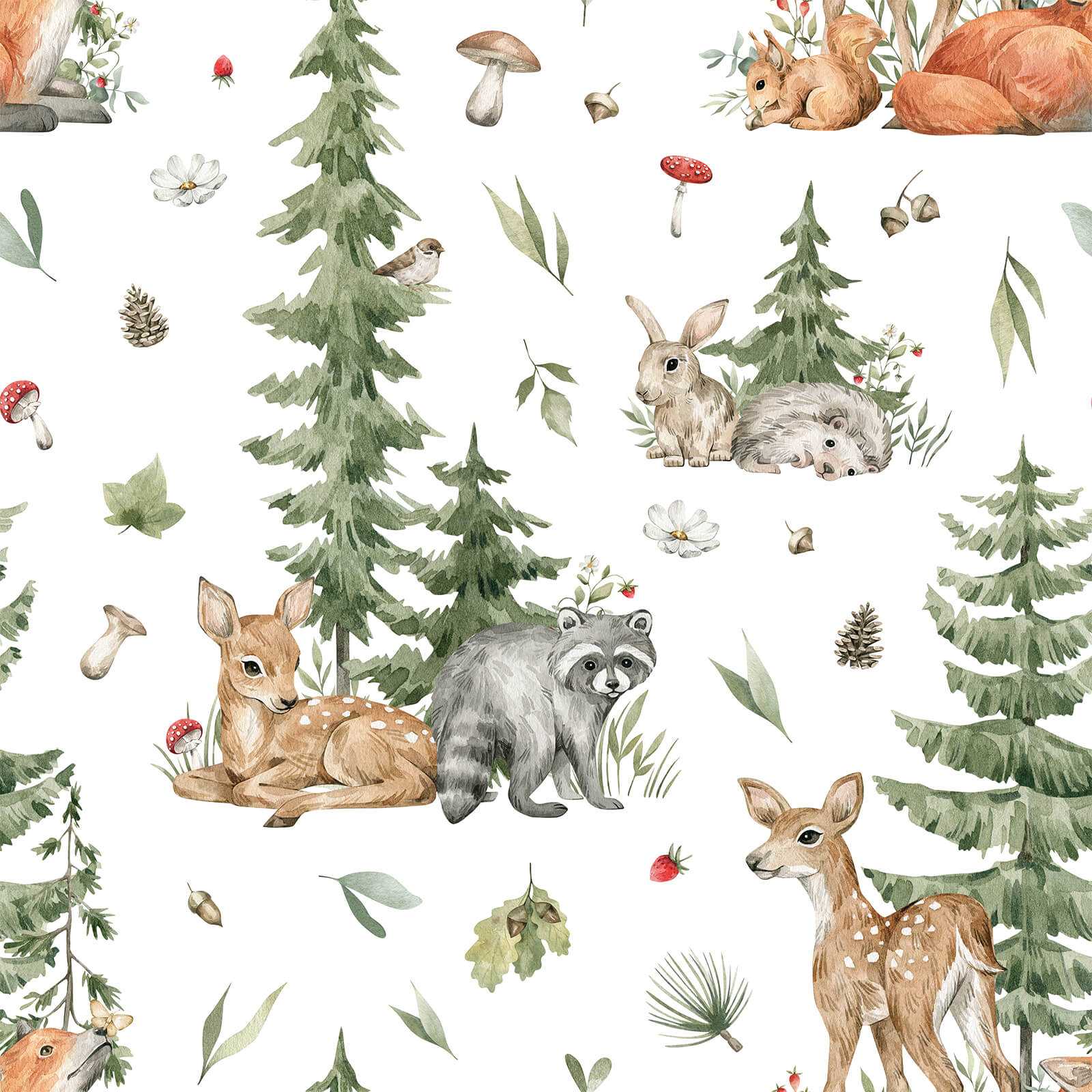 Baby Forest Animal Wallpaper