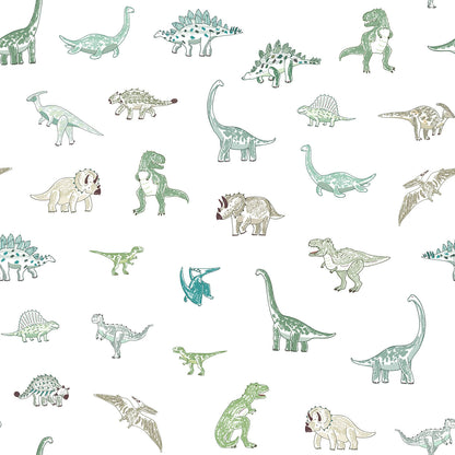 Dinosaur Doodle Hand Drawn Wallpaper