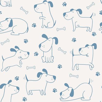 Doodle Cartoon Style Dog Wallpaper