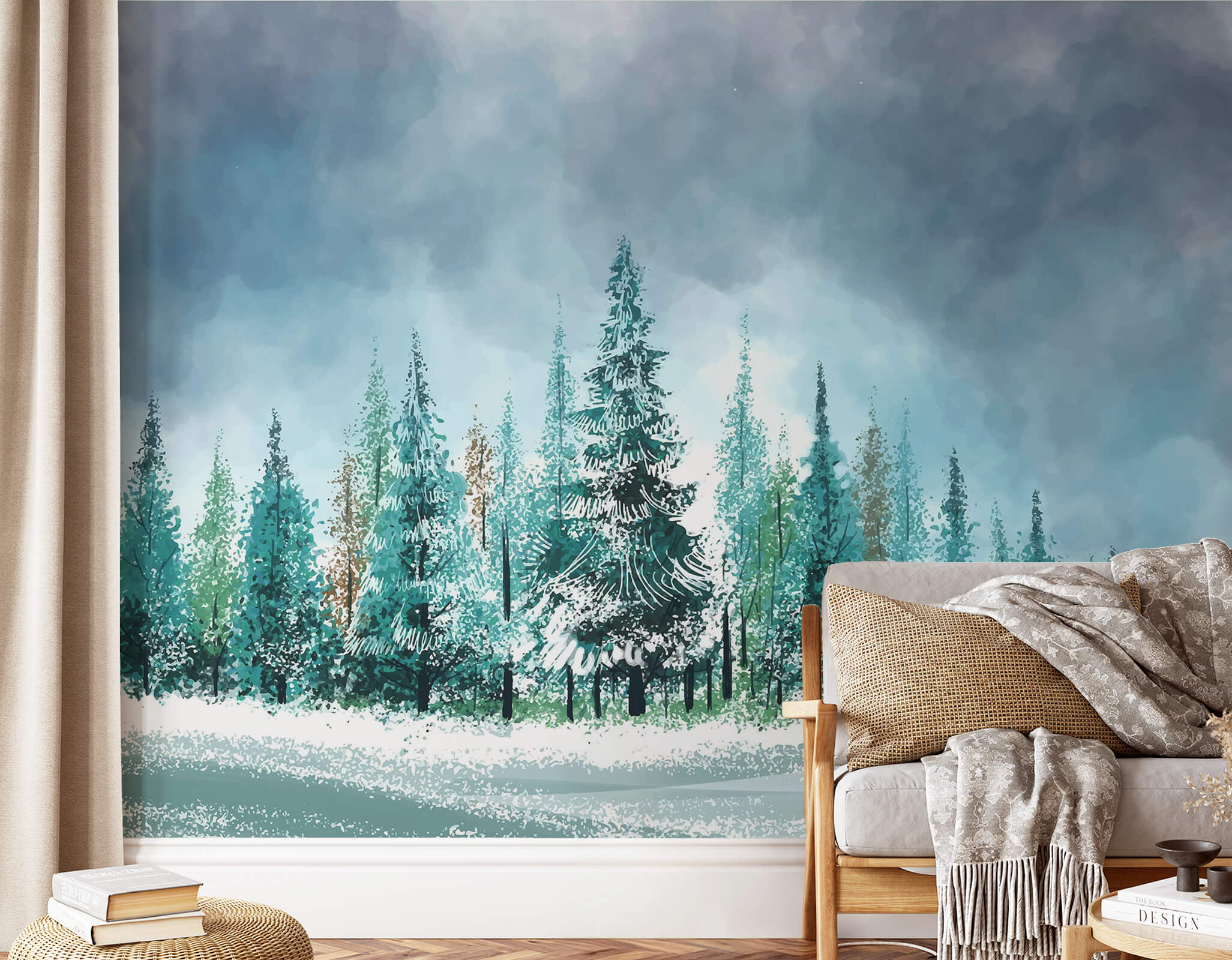 Winter Tree Landscape Wallpaper