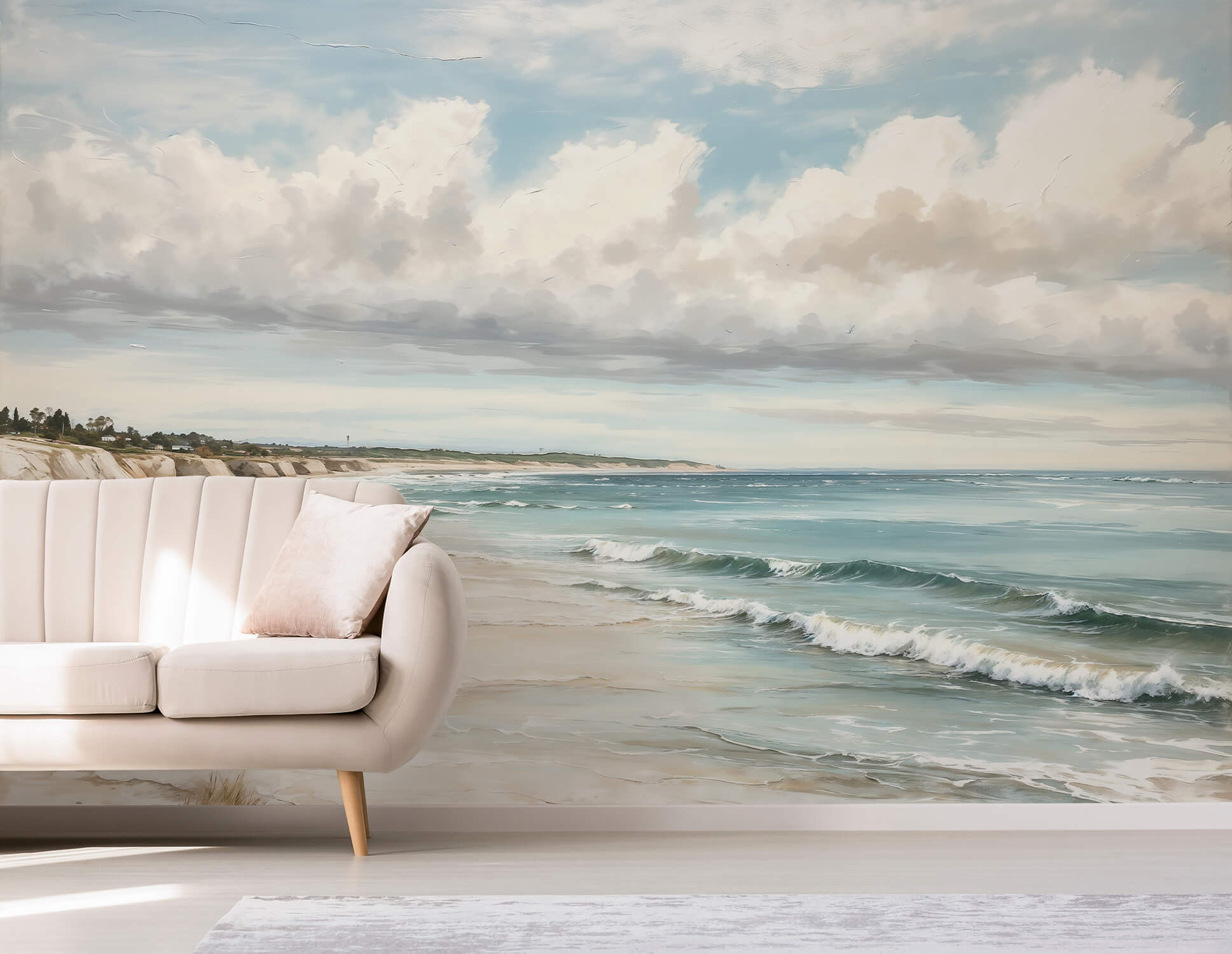 Oil Painting Ocean Wallpaper