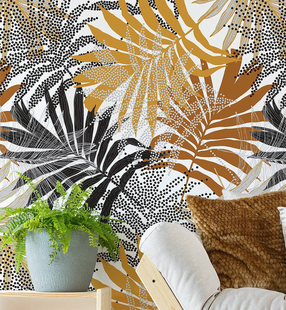 Retro Leaves - Walltrendz