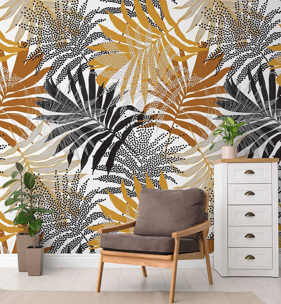 Retro Leaves - Walltrendz