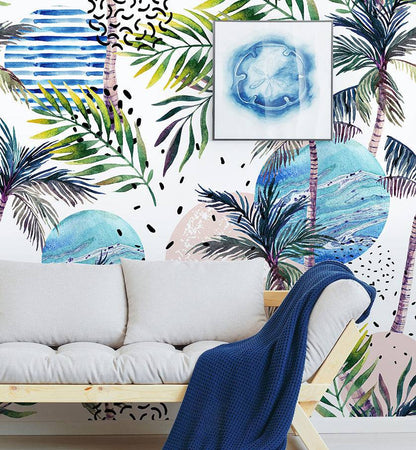 Watercolor Palm - Walltrendz