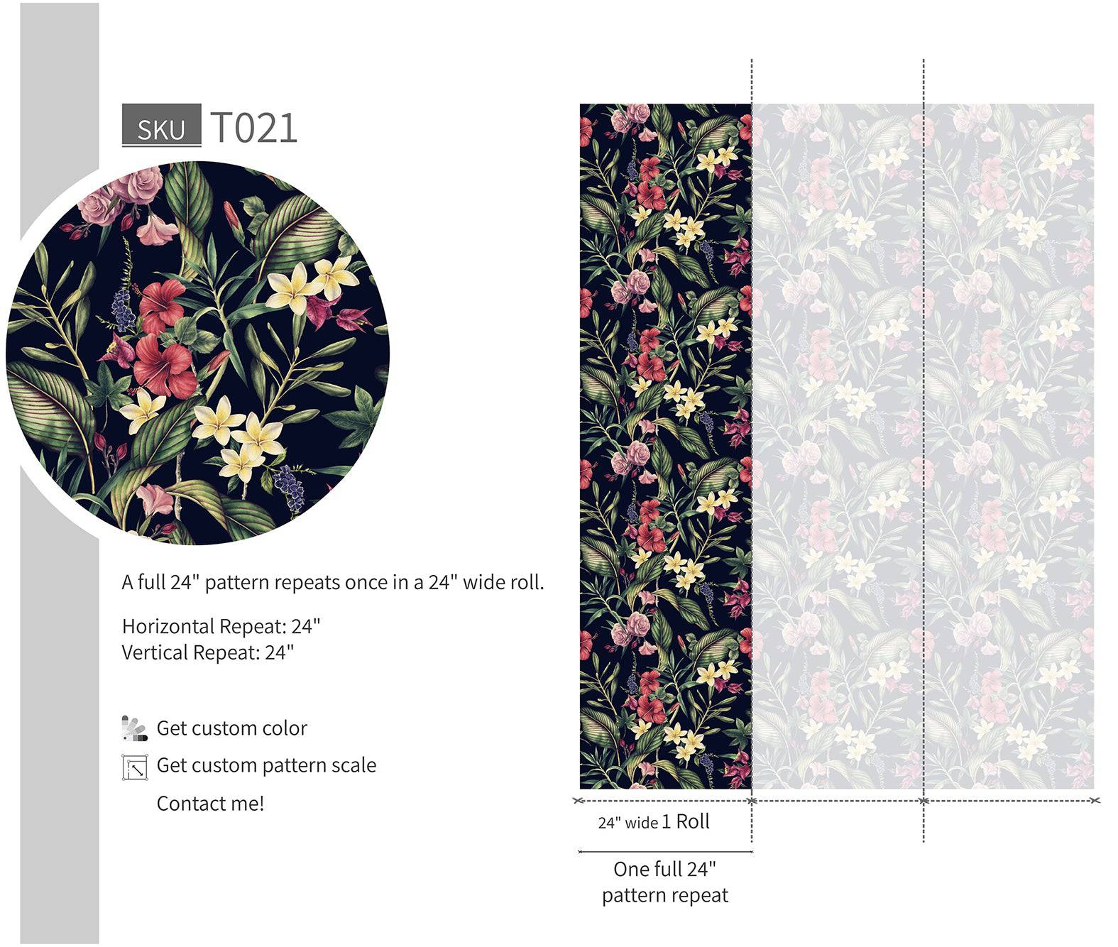 Tropical Flower - Walltrendz