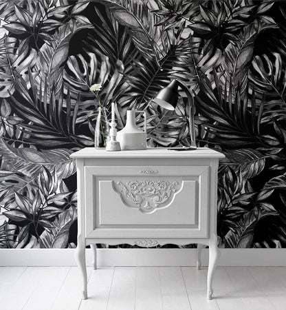 Charcoal Monstera - Walltrendz