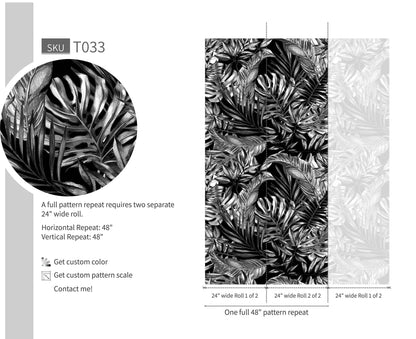 Charcoal Monstera - Walltrendz