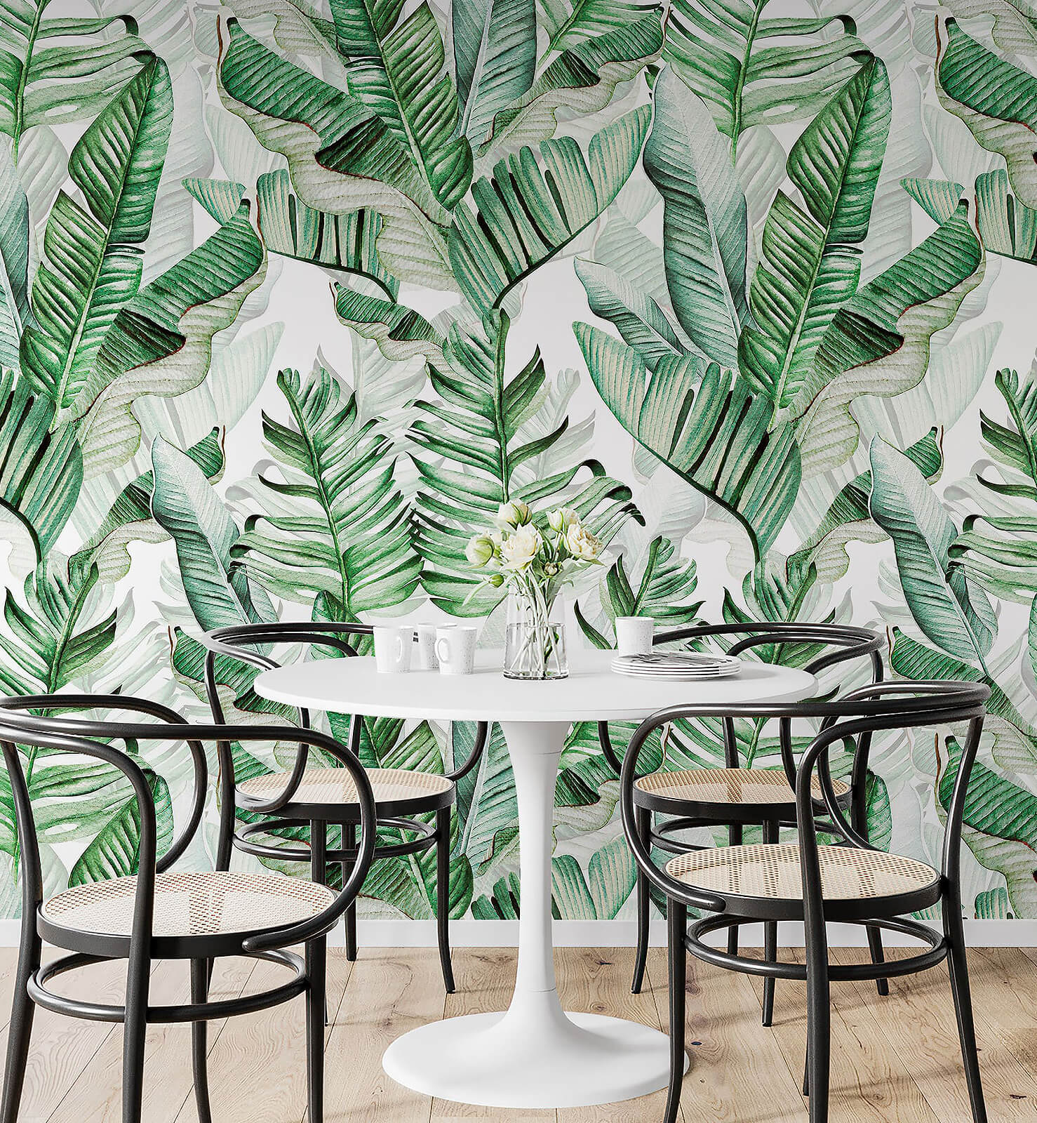 Beautiful Banana Leaves Wallpaper