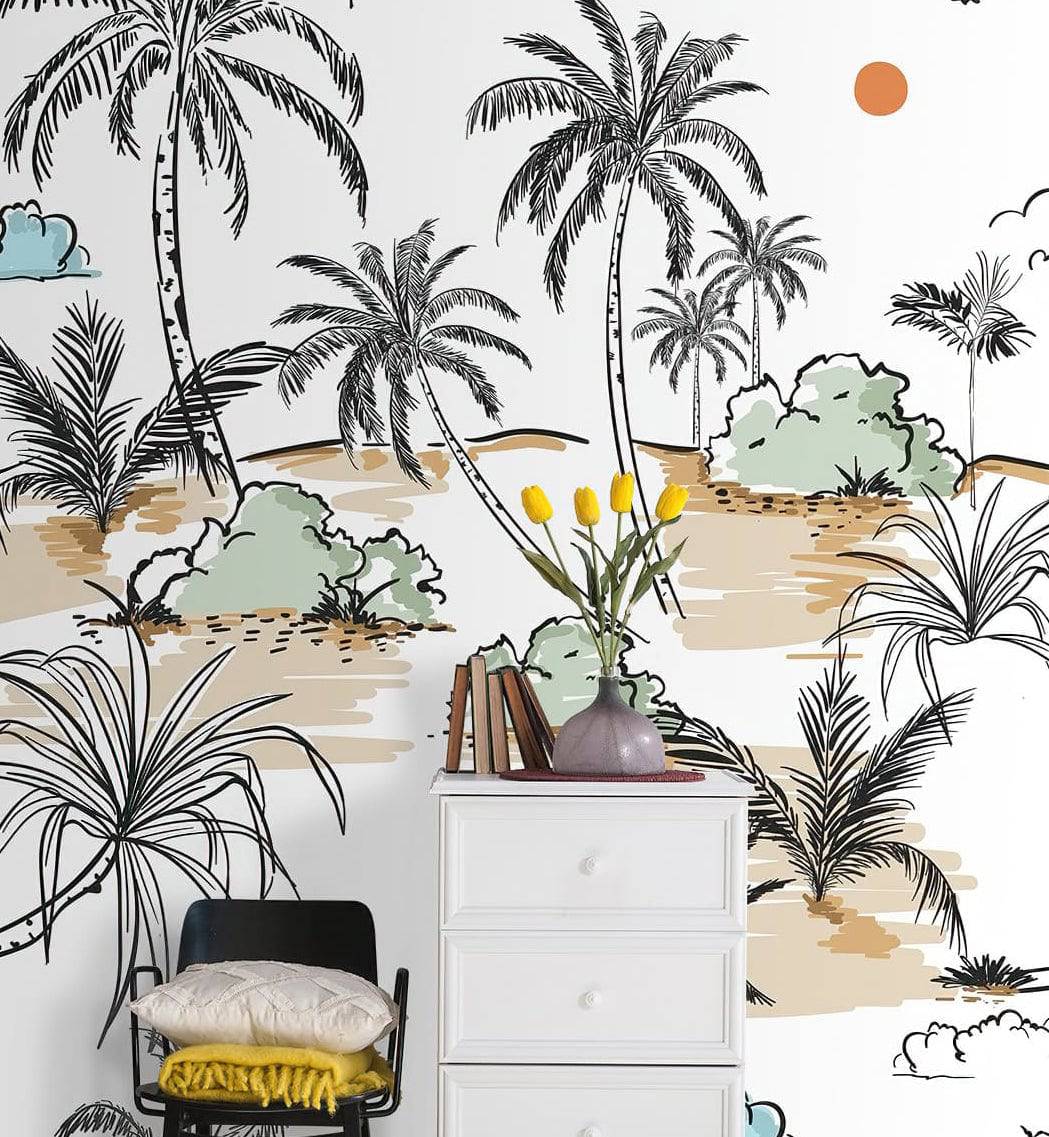 Island Palm Tree - Walltrendz