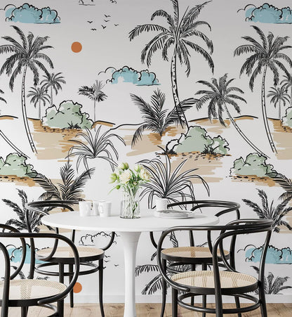 Island Palm Tree - Walltrendz