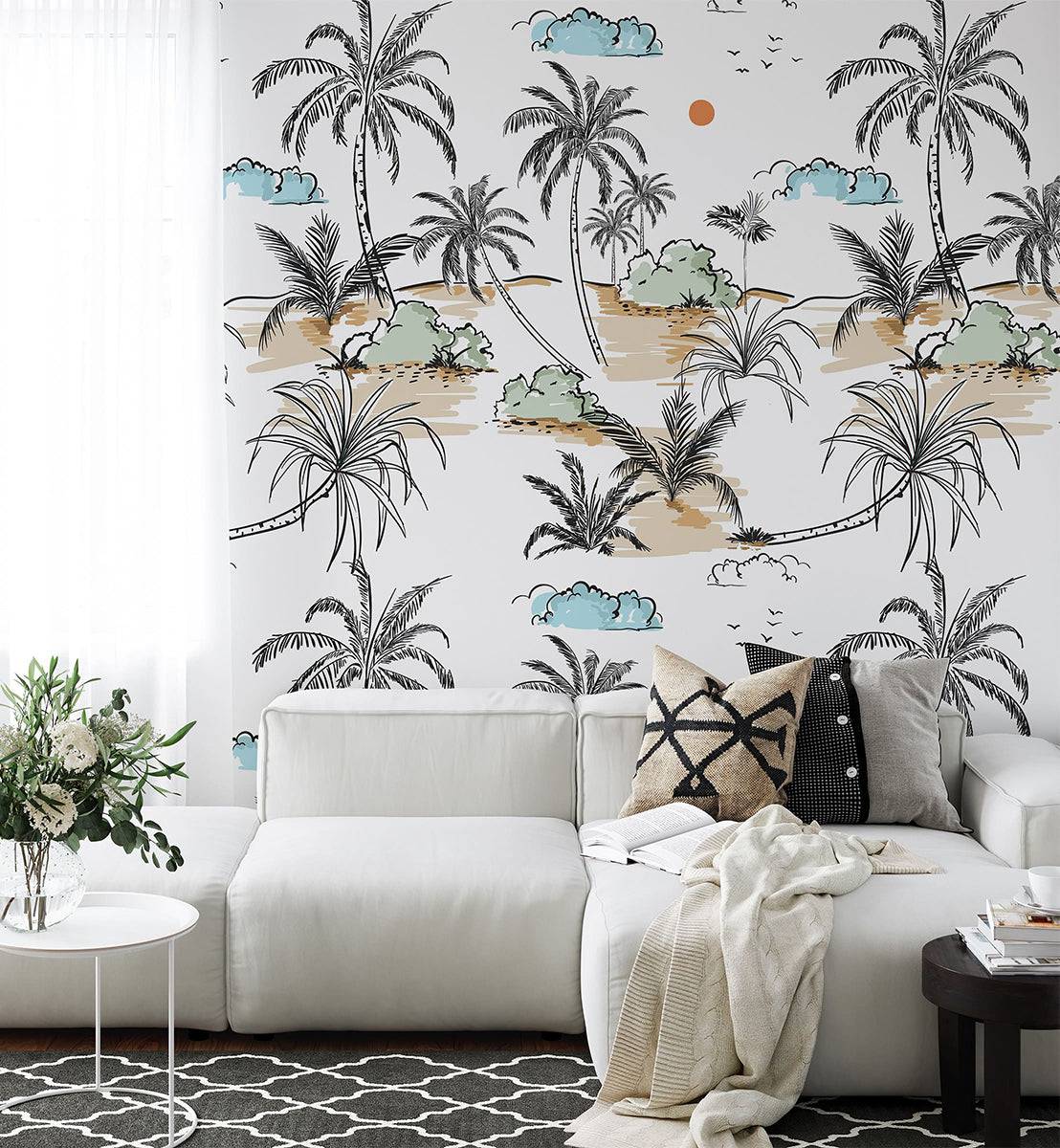 Island Palm Tree - Walltrendz