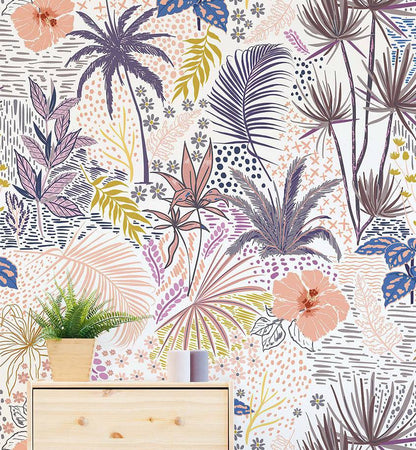 Sweet Sketch Palm - Walltrendz