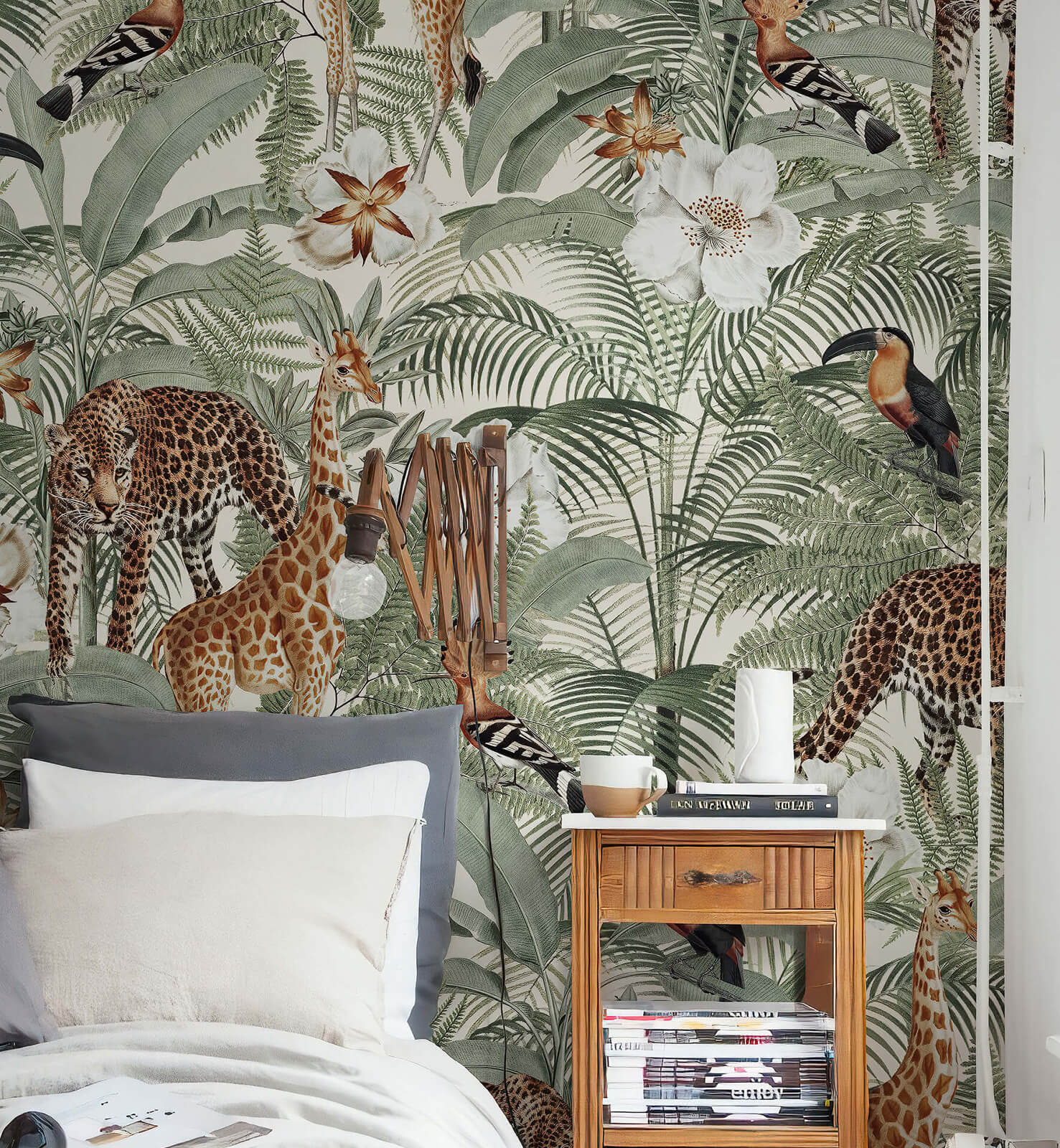 Forest Animal Print Wallpaper