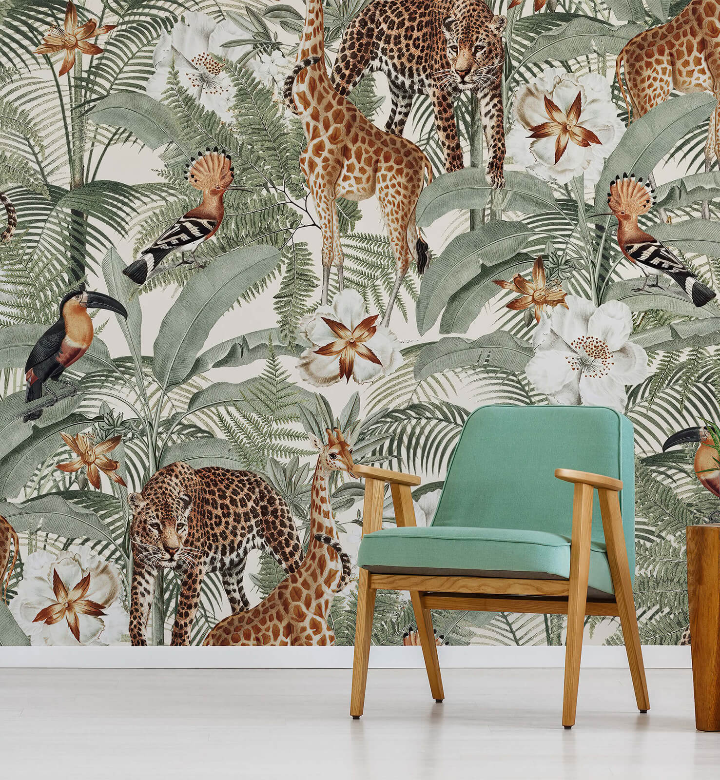 Forest Animal Print Wallpaper