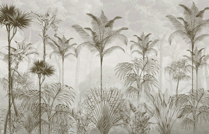 Palm Trees Forest Mural Wallpaper
