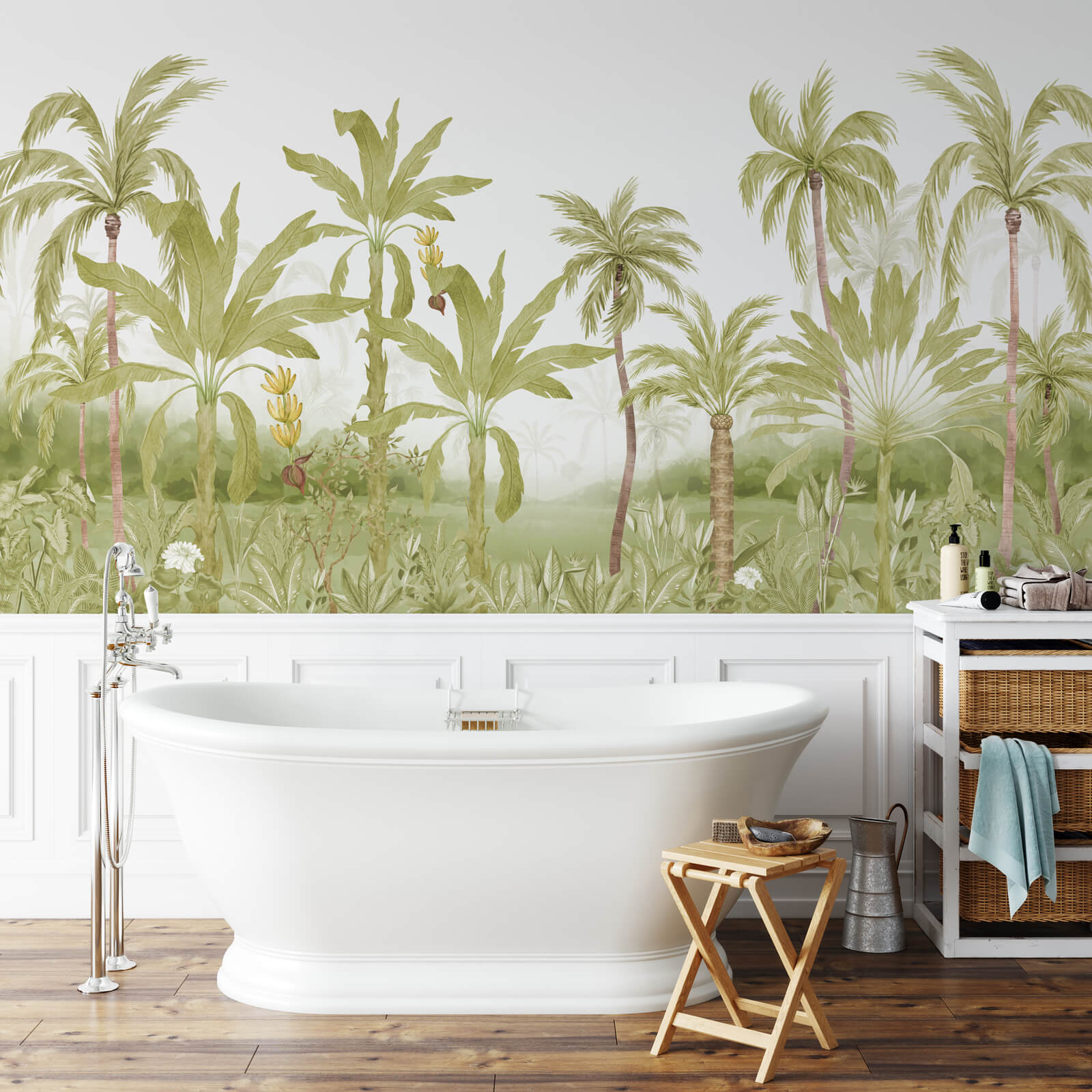 Green Forest Palm Wallpaper