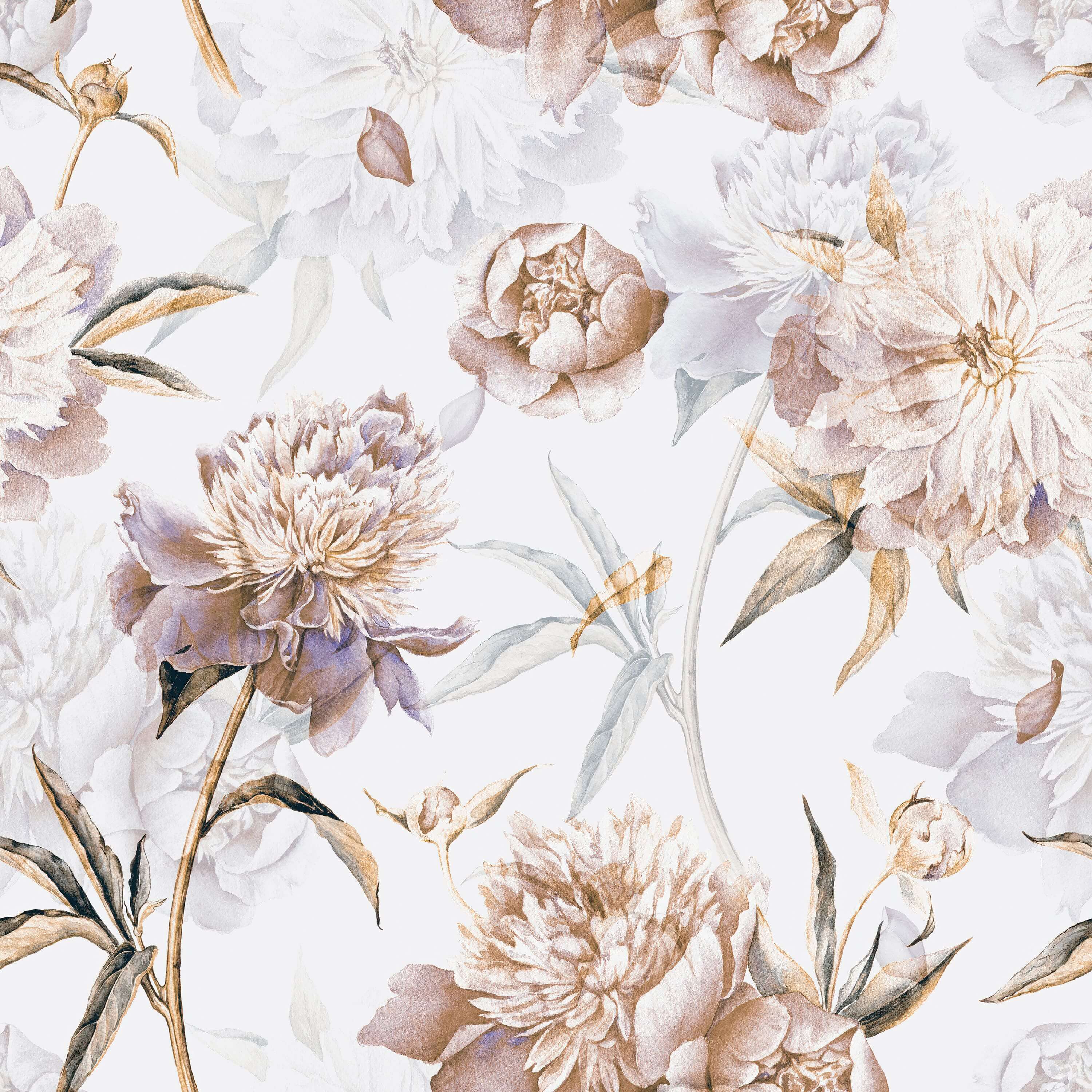 Peonies Garden Walpaper