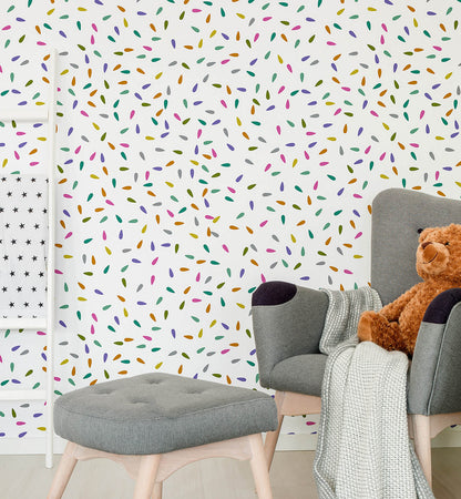 Rainbow Confetti Wallpaper