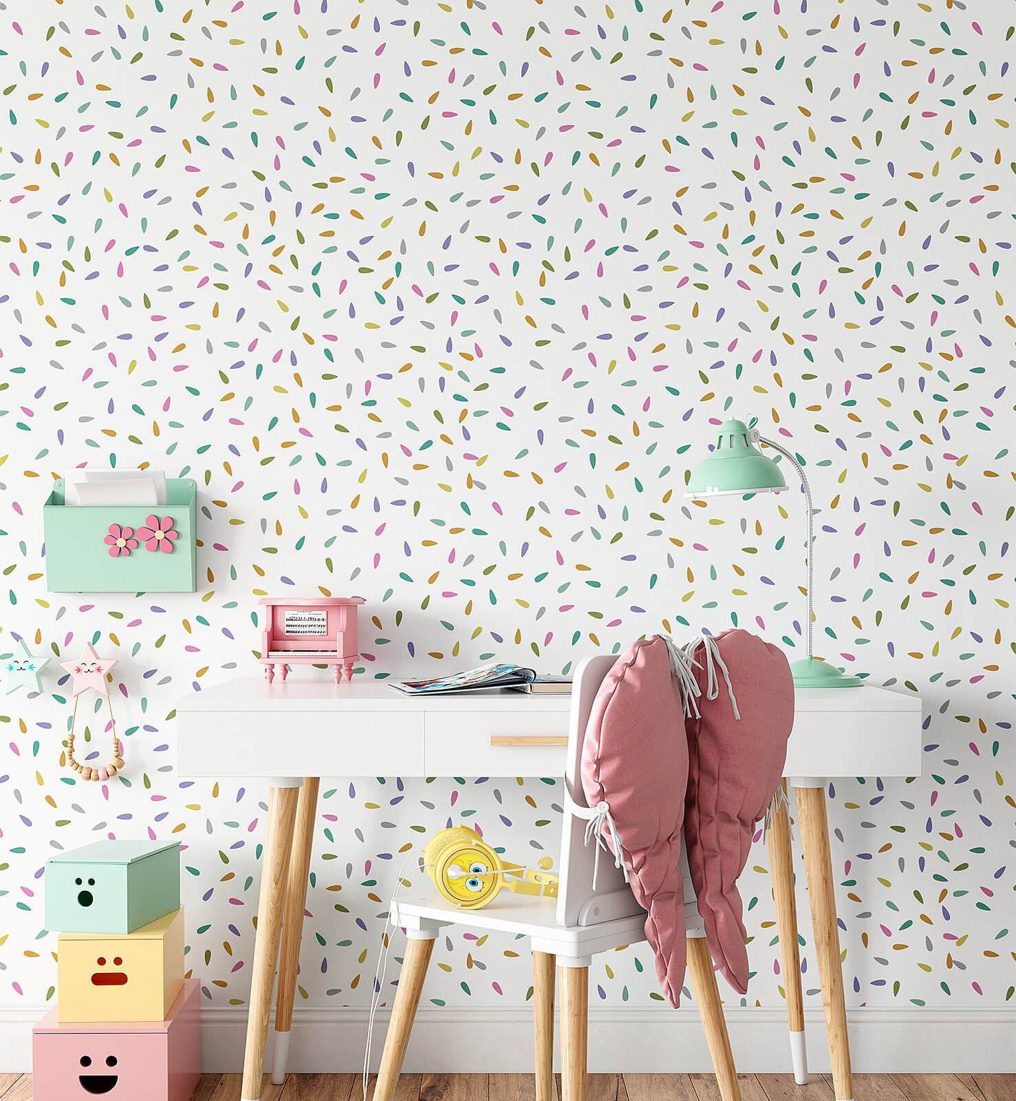 Rainbow Confetti Wallpaper