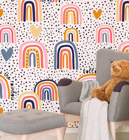 Heart Cute Rainbow - Walltrendz