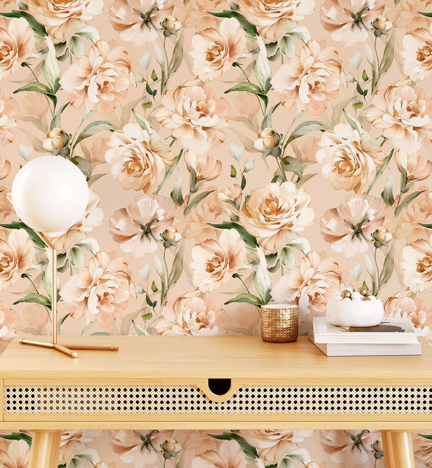 Floral Rustic Wallpaper