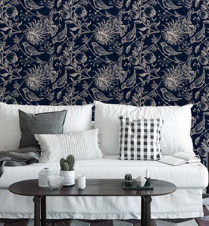 Vintage  chrysanthemum Wallpaper