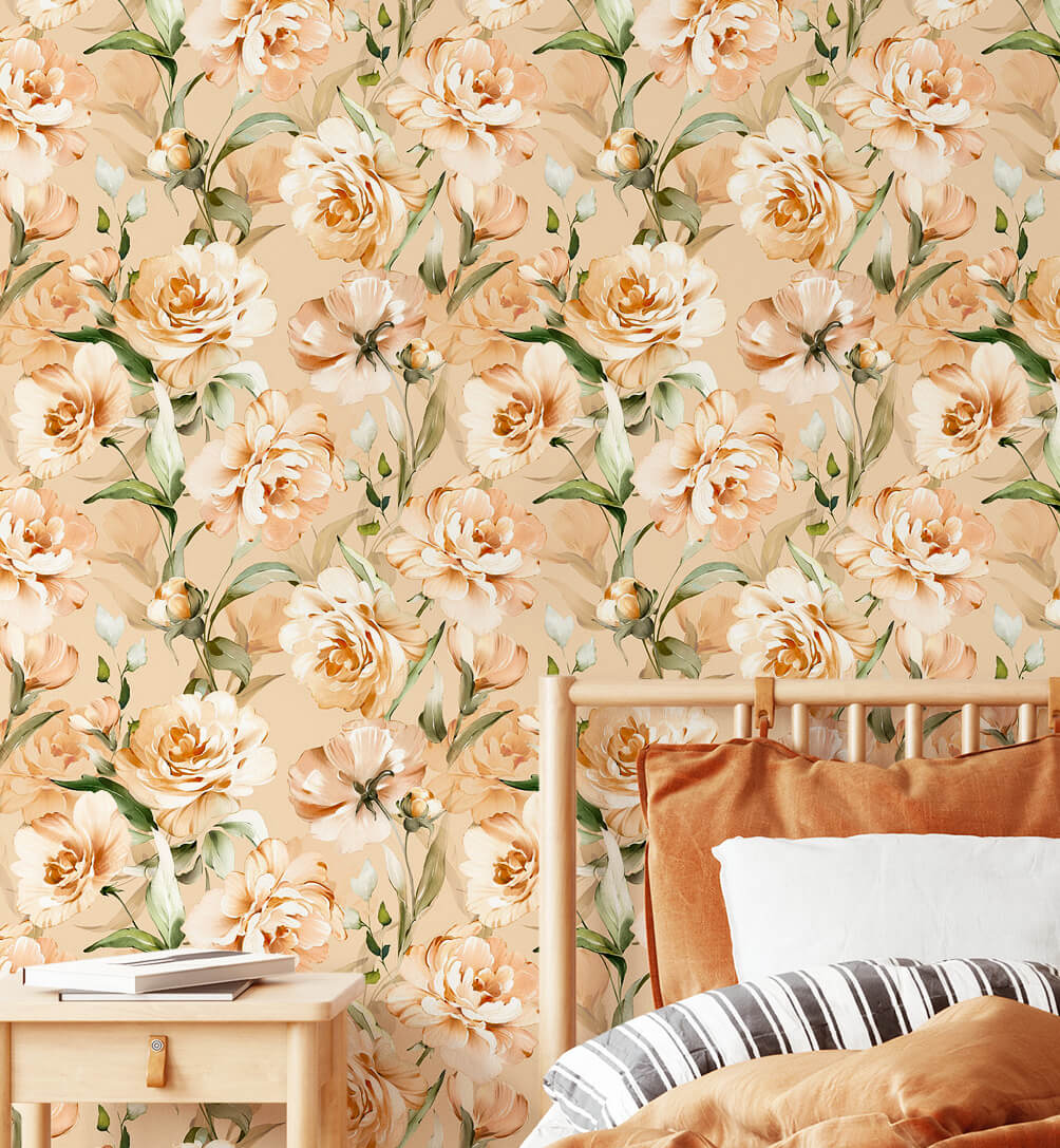 Floral Rustic Wallpaper