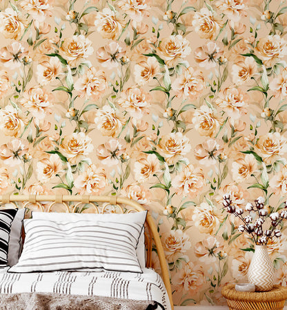 Floral Rustic Wallpaper