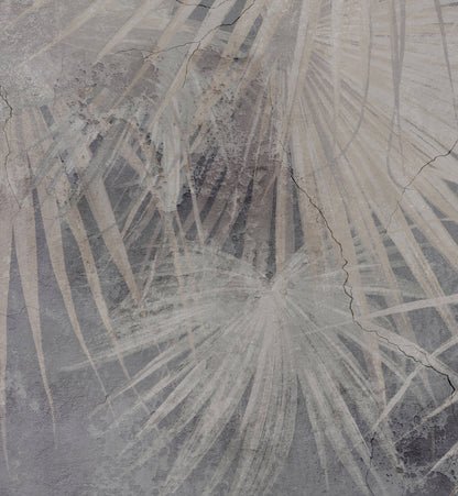 Dark Palm Leaves Mural Wallpaper