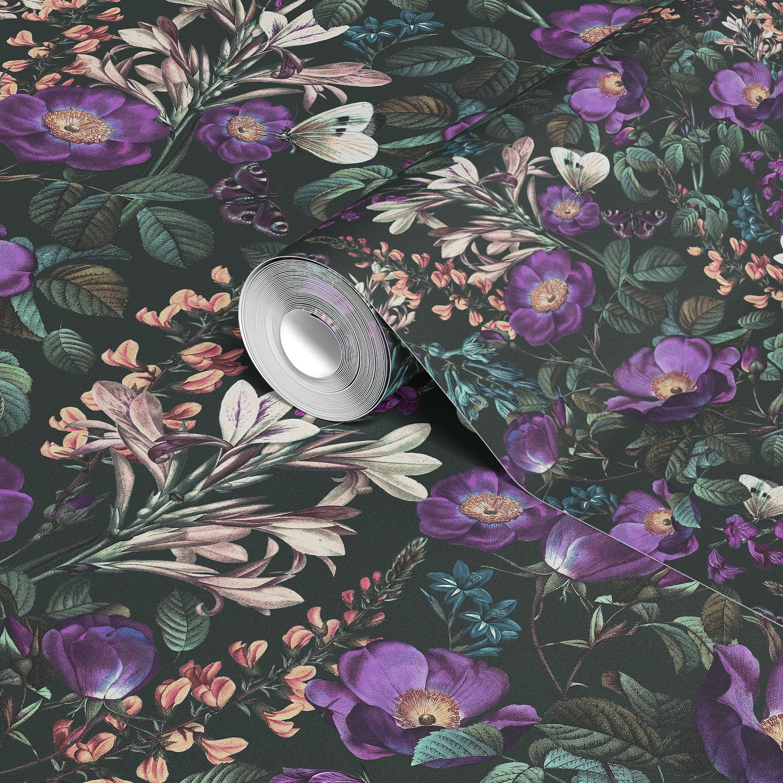 Sensational Dark Flowers Wallpaper