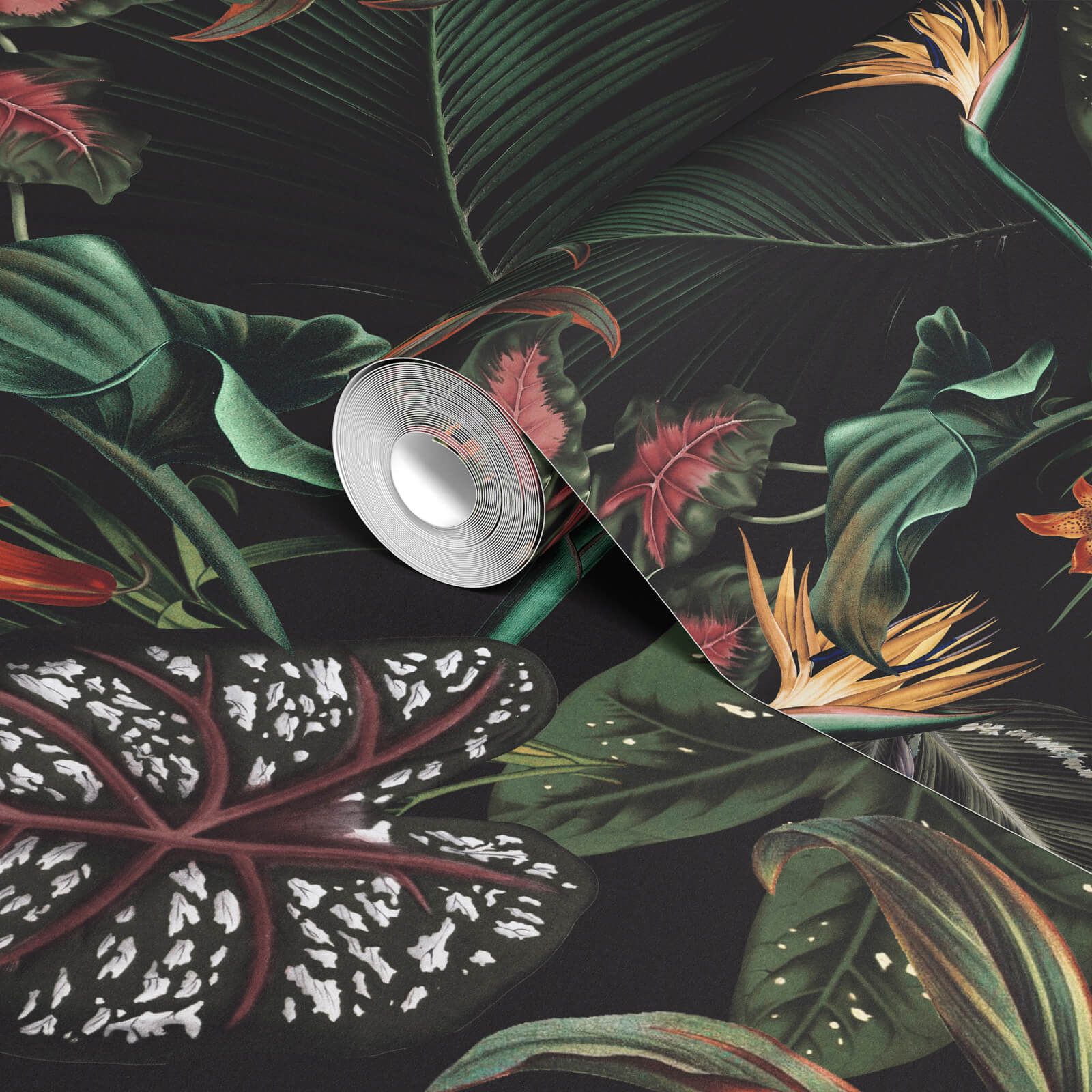 Tropical Midnight Jungle Wallpaper