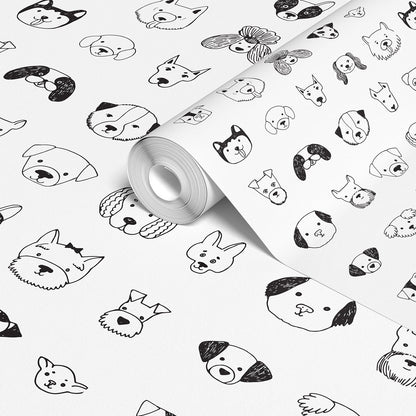 Doodle Dog Funny Face Wallpaper