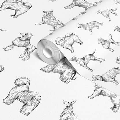 Dog Breed Sketch Wallpaper