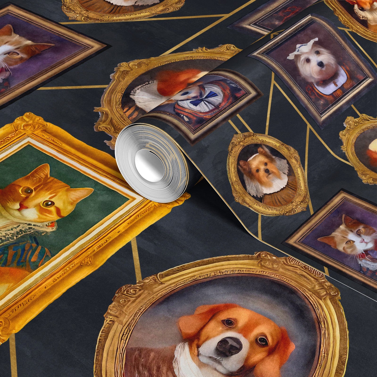 Royal Dog Frame Wallpaper