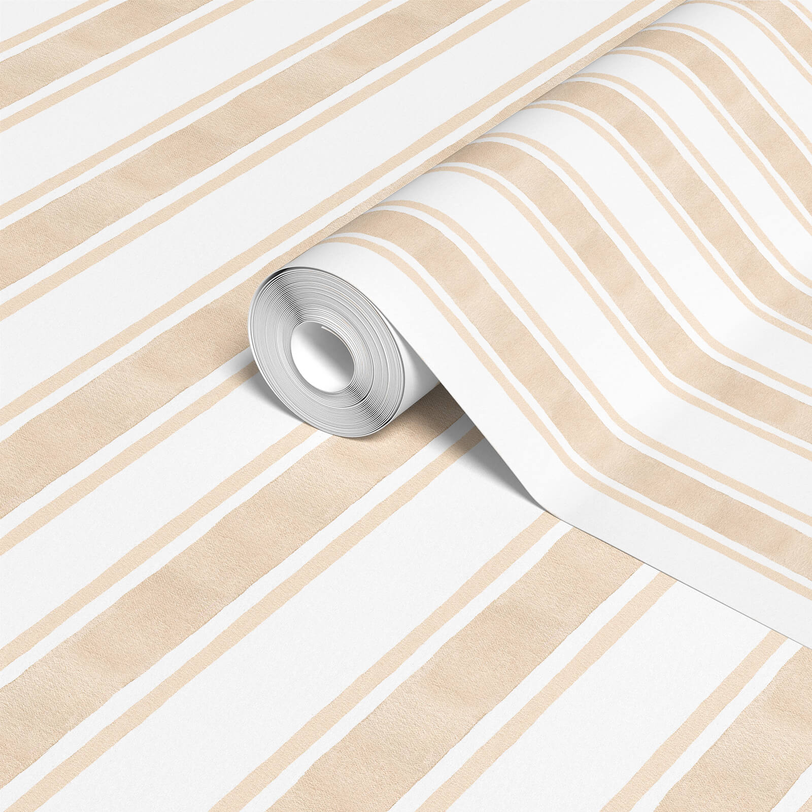 Watercolor Stripe Pattern Wallpaper